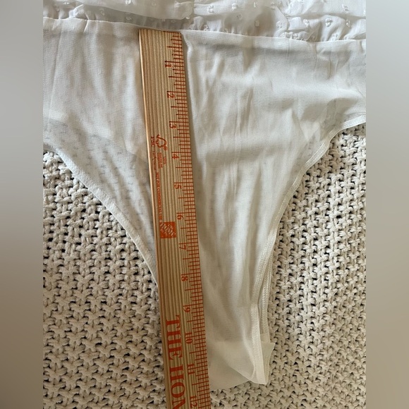 NWT Women’s LuLus Think Of Me Ivory Swiss Dot Ruched Body Suit; Size L - Picture 14 of 14